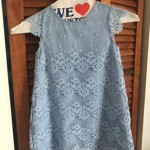 Beautiful Mayoral toddler girl light blue dress.